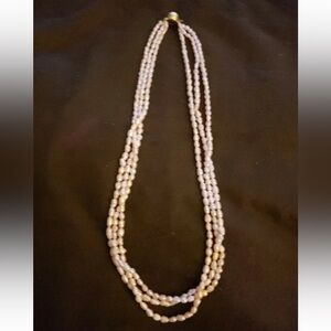 🎁 Fresh Water Pearl 3 strands Necklace /Choker